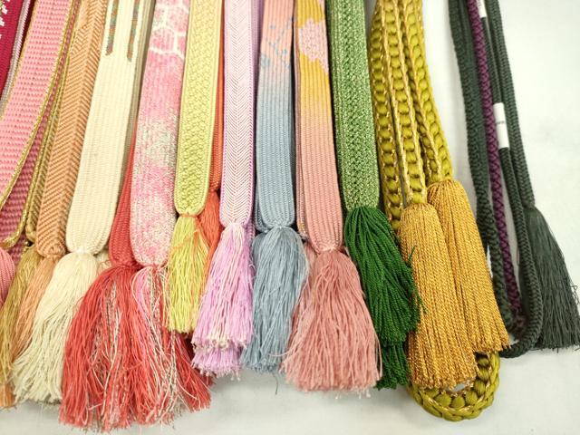 平和屋着物●和装小物 帯締め20本セット 高麗組 鎌倉組 笹浪組 大和組 礼装用 金銀糸 未使用あり 逸品 CABF7427ju
