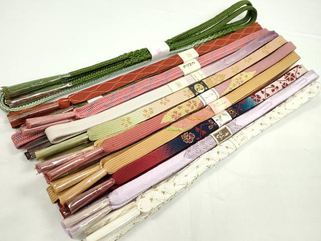 平和屋着物●和装小物 帯締め10本セット 高麗組 唐組 礼装用 金糸 逸品 未使用 CABF7485ju