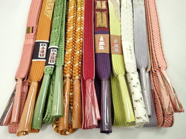 平和屋着物●和装小物 帯締め10本セット 高麗組 大和組 丸組 礼装用 金糸 逸品 未使用 CABF7490ju