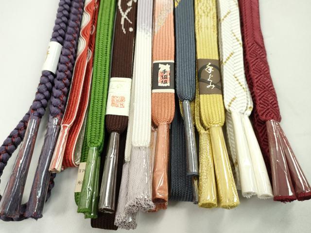 平和屋着物●和装小物 帯締め10本セット 高麗組 笹浪組 貝の口組 礼装用 東急百貨店扱い 金糸 逸品 未使用 CABF7492ju