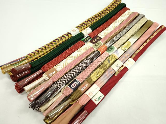 平和屋着物●和装小物 帯締め10本セット 高麗組 唐組 丸組 礼装用 金銀糸 逸品 未使用 CABF7494ju