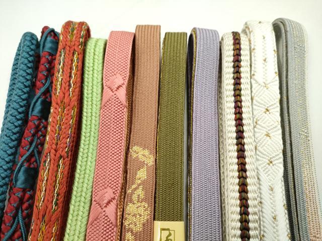 平和屋着物●和装小物 帯締め10本セット 高麗組 唐組 礼装用 金糸 逸品 未使用 CABF7496ju