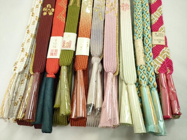 平和屋着物●和装小物 帯締め10本セット 高麗組 唐組 丸組 礼装用 さが美扱い 金糸 逸品 未使用 CABF7498ju