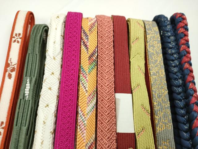 平和屋着物●和装小物 帯締め10本セット 高麗組 笹浪組 礼装用 金糸 逸品 未使用 CABF7501ju