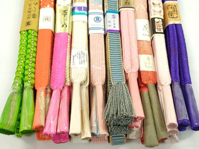 平和屋着物●和装小物 帯締め10本セット 高麗組 鎌倉組 奈良組 大和組 礼装用 金糸 逸品 未使用 CABF7507ju