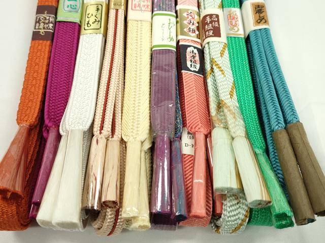 平和屋着物●和装小物 帯締め10本セット 高麗組 笹浪組 奈良組 金銀糸 逸品 未使用 CABF7510ju
