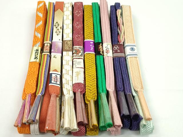平和屋着物●和装小物 帯締め10本セット 高麗組 唐組 礼装用 高島屋扱い さが美扱い 金糸 逸品 未使用 CABF7513ju