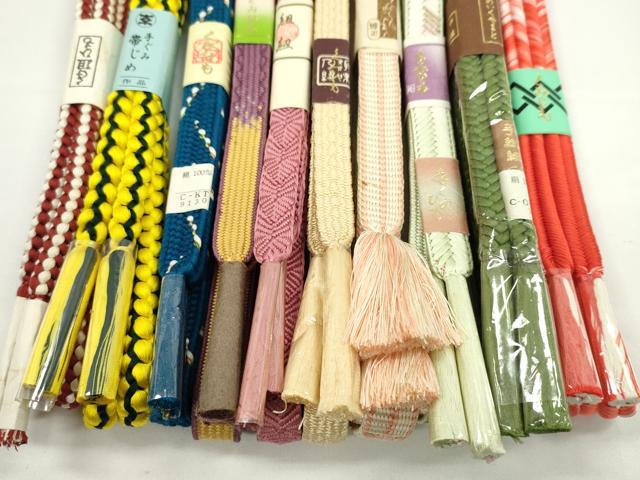 平和屋着物●和装小物 帯締め10本セット 高麗組 唐組 丸組 やまと誂製 逸品 未使用 CABF7551ju
