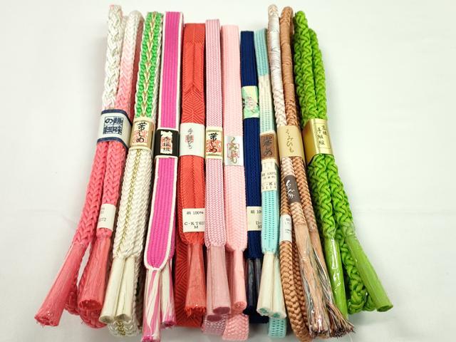 平和屋着物●和装小物 帯締め10本セット 高麗組 鴨川組 礼装用 金糸 逸品 未使用 CABF7575ju