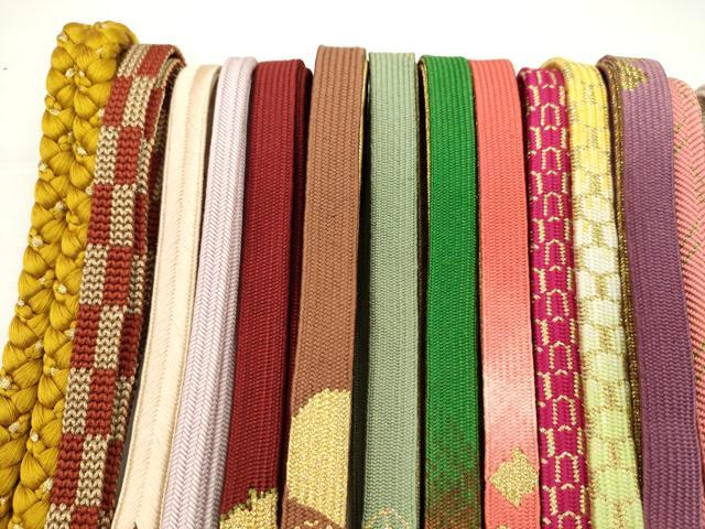 平和屋着物●和装小物 帯締め20本セット 高麗組 冠組 亀甲組 笹浪組 鴨川組 大和組 金銀糸 未使用あり 逸品 CABF7600ju