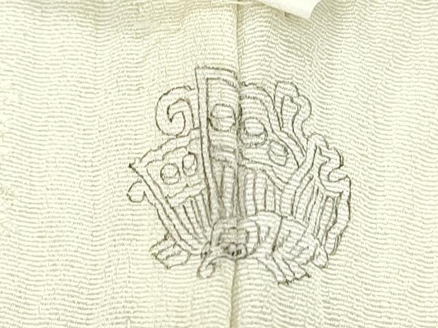 平和屋着物▽上質な色無地 単衣 草花地紋 若芽色 正絹 逸品 CABF7664th