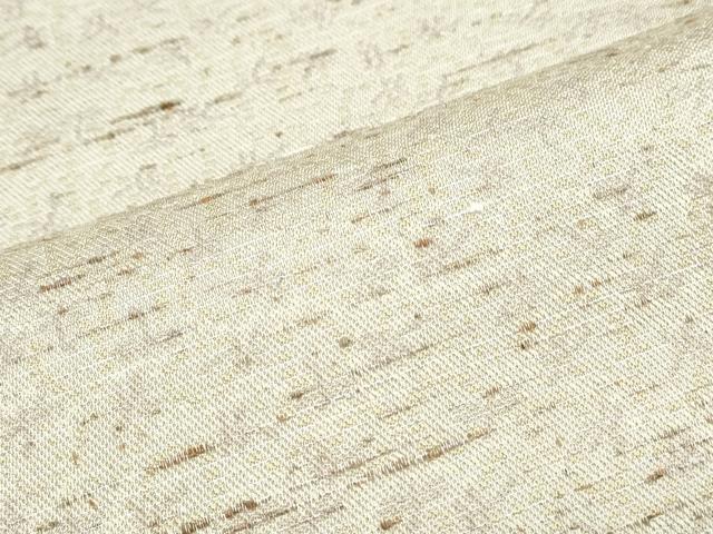 平和屋着物▽ぜんまい紬 単衣 霞文 さが美扱い 正絹 逸品 CABF7681th