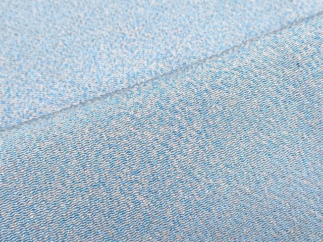 平和屋着物▽上質な小紋 単衣 霞文 鬼しぼ縮緬 正絹 逸品 CABF7721th