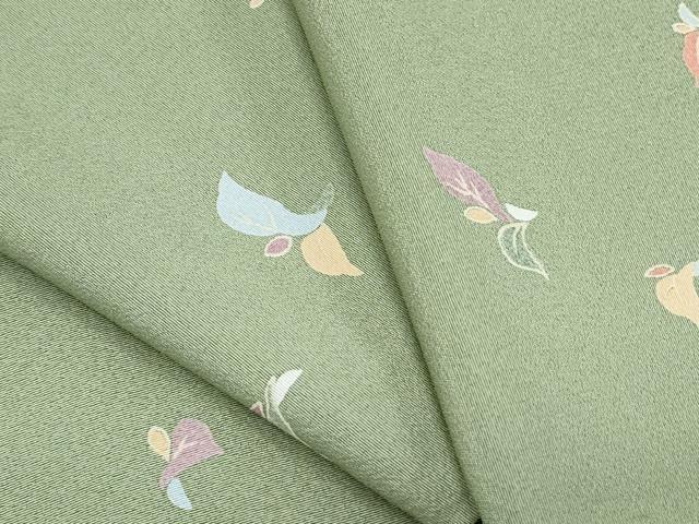 平和屋着物▽上質な小紋 単衣 舞花文 正絹 逸品 CABF7730th
