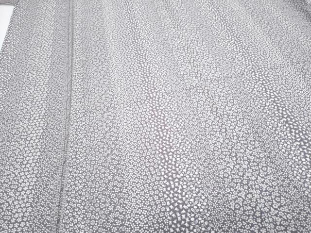 平和屋着物▽上質な小紋 単衣 草花間道 正絹 逸品 CABF7736th