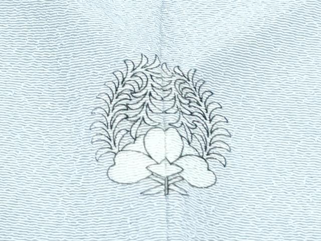 平和屋着物▽上質な色無地 単衣 白菫色 正絹 逸品 CABF7749th