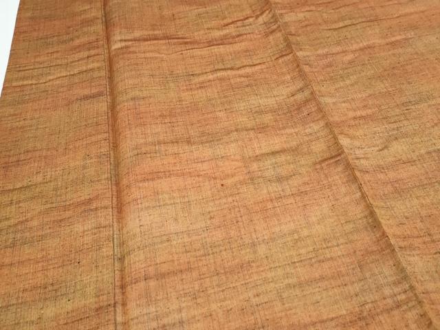平和屋着物▽上質な紬 単衣 霞文 ロング丈 正絹 逸品 CABF7776th