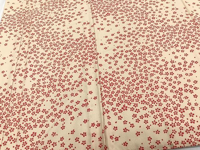 平和屋着物■長襦袢 無双仕立て 小花文 正絹 逸品 CABF8127xi