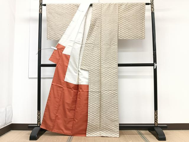 平和屋着物■上質な紬 蜀江文 正絹 逸品 未使用 CABF8162xi
