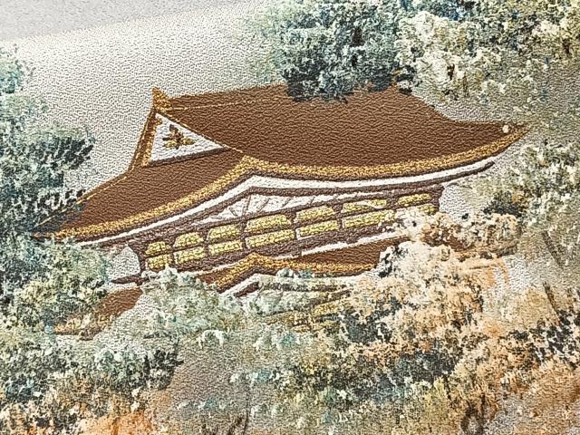 平和屋着物■豪華色留袖 手描き 風景文 暈し染め 金彩 正絹 逸品 CABF8169xi