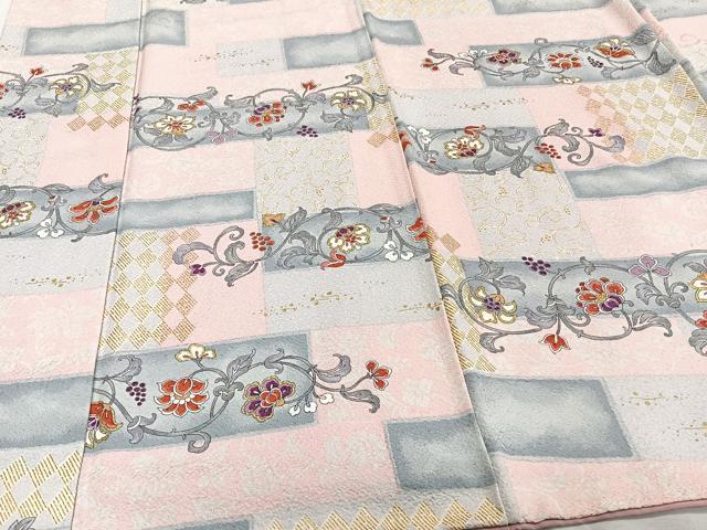 平和屋着物■上質な小紋 花唐草文 金彩 正絹 逸品 CABF8181xi