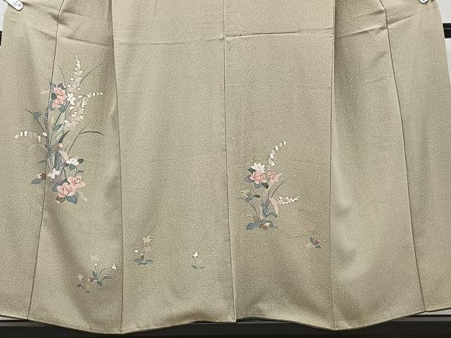 平和屋着物■訪問着 草花文 松坂屋扱い 正絹 逸品 CABF8196xi