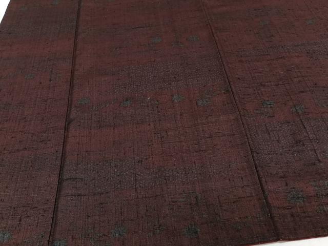 平和屋着物■上質な紬 横段草花文 正絹 逸品 CABF8213xi