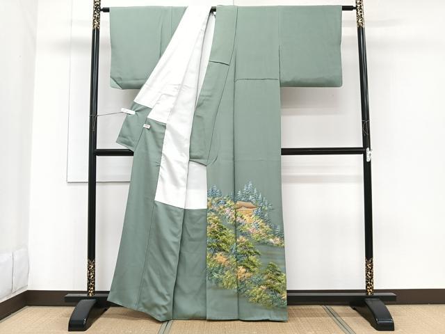 平和屋着物■豪華色留袖 鮫小紋柄 手描き 法隆寺 暈し染め 金彩 正絹 逸品 CABF8216xi