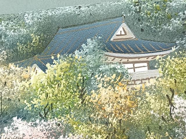 平和屋着物■豪華色留袖 鮫小紋柄 手描き 法隆寺 暈し染め 金彩 正絹 逸品 CABF8216xi