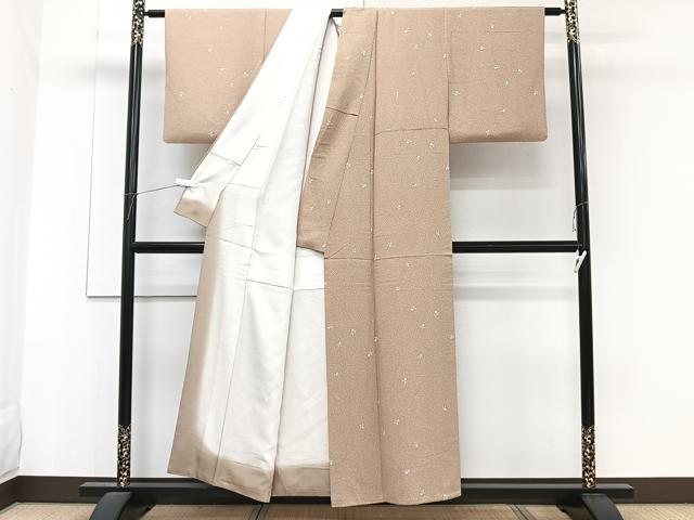 平和屋着物■上質な小紋 蕪 正絹 逸品 CABF8222xi