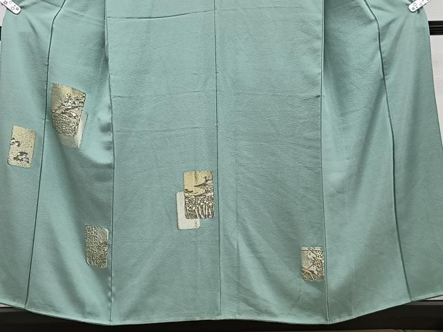 平和屋着物■訪問着 色紙風景文 寿光織 金糸 正絹 逸品 CABF8225xi