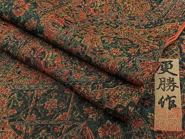 平和屋着物■上質な小紋 更勝作 鳳凰花文 正絹 逸品 CABF8250xi