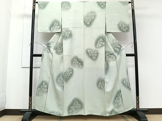 平和屋着物■上質な小紋 樹林文 暈し染め 正絹 逸品 CABF8265xi