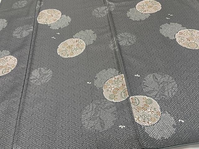 平和屋着物■小紋 花丸文 洗える着物 CABF8289xi
