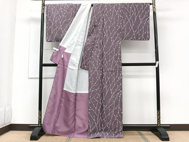 平和屋着物■小紋 枝蕾文 洗える着物 CABF8292xi