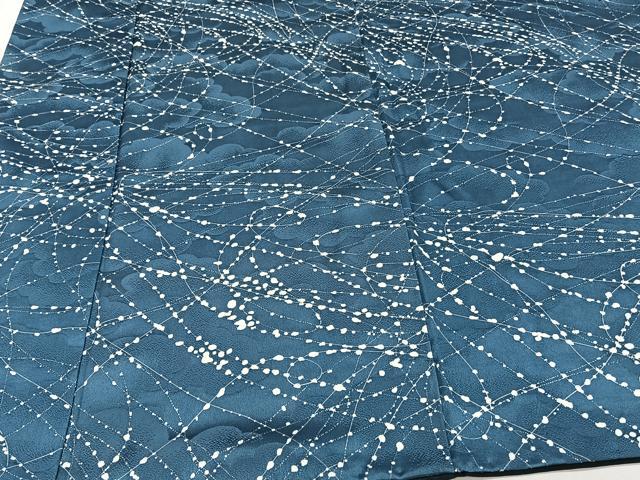 平和屋着物■上質な小紋 雲取り抽象文様 正絹 逸品 CABF8304xi
