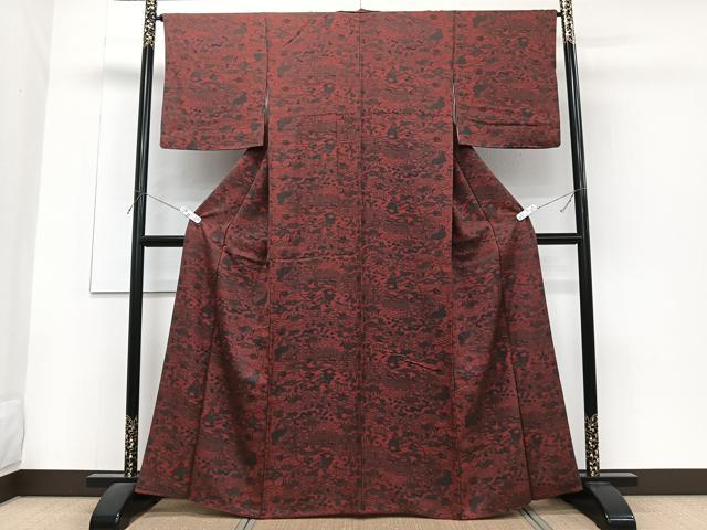 平和屋着物■上質な小紋 型染め 風景文 正絹 逸品 CABF8305xi