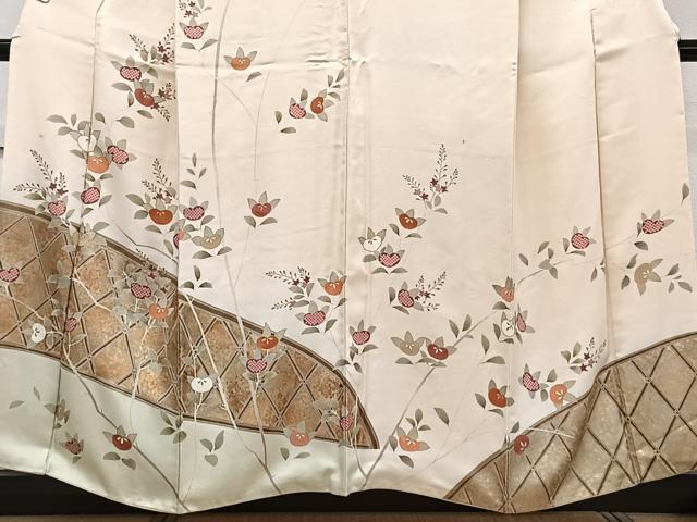 平和屋着物■訪問着 籬枝橘文 金彩 正絹 逸品 CABF8310xi