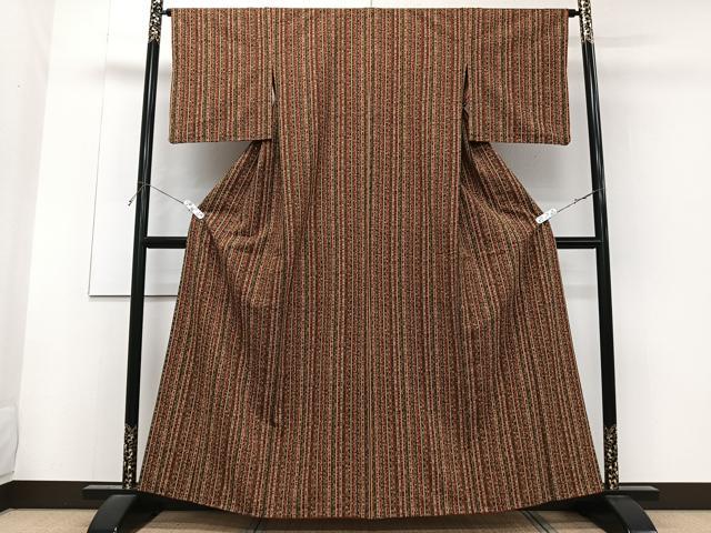 平和屋着物■上質な小紋 間道 胴抜き仕立て 正絹 逸品 CABF8321xi