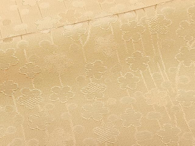 平和屋着物■上質な色無地 枝花文 蜂蜜色 正絹 逸品 CABF8323xi