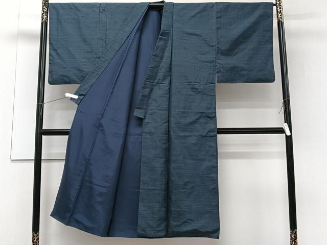 平和屋着物■男性 紬 90亀甲 総詰め 正絹 逸品 CABF8328xi