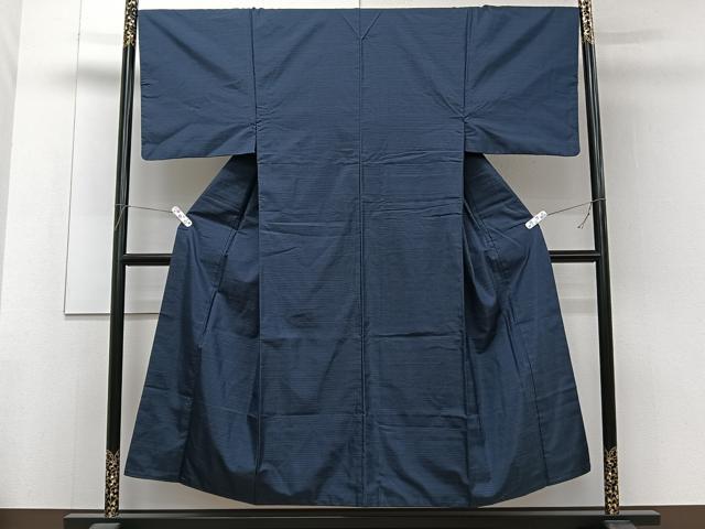 平和屋着物■男性 本場大島紬 格子 正絹 逸品 CABF8360xi