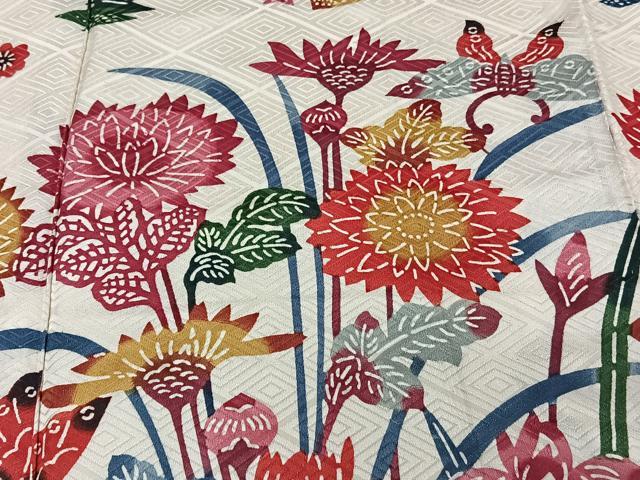 平和屋着物■訪問着 型染め 花蝶文 高島屋扱い 正絹 逸品 CABF8366xi