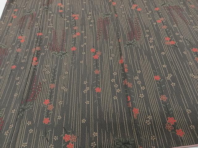平和屋着物■上質な小紋 枝垂れ花文 正絹 逸品 CABF8369xi