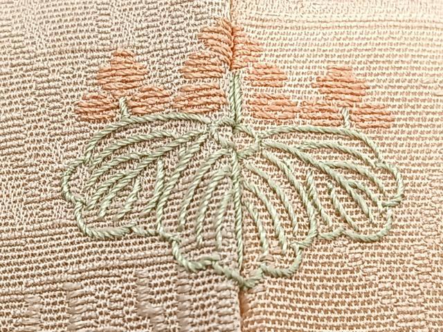 平和屋着物■上質な小紋 流水草花文 暈し染め 正絹 逸品 CABF8376xi