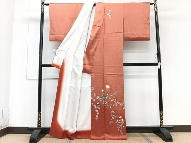 平和屋着物■訪問着 草花文 萩 金彩 正絹 逸品 CABF8383xi