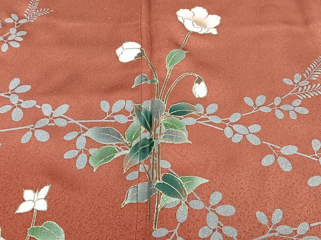 平和屋着物■訪問着 草花文 萩 金彩 正絹 逸品 CABF8383xi