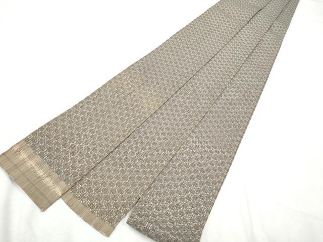 平和屋着物●男性 本場筑前博多織 角帯 霞文 証紙付き 正絹 逸品 CABF8402hy