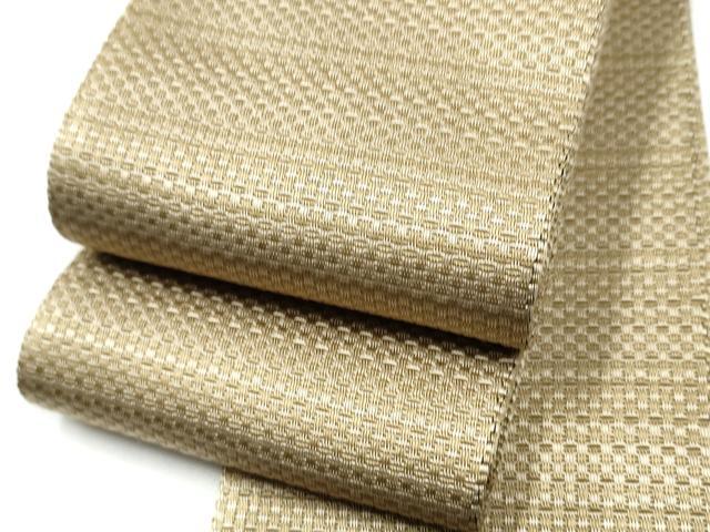 平和屋着物●男性 本場筑前博多織 角帯 横段文 正絹 逸品 CABF8453hy