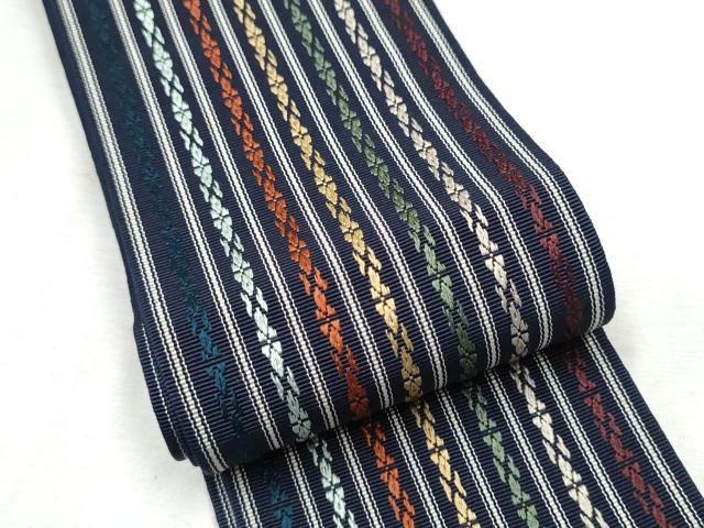 平和屋着物●男性 本場筑前博多織 角帯 献上 正絹 逸品 CABF8461hy